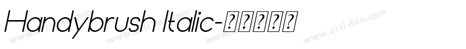 Handybrush Italic字体转换
